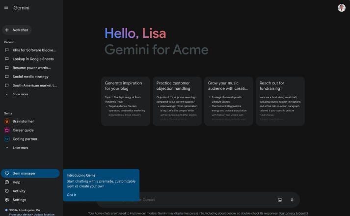 Google Gemini - Best for Google Ecosystem and Multimodal AI