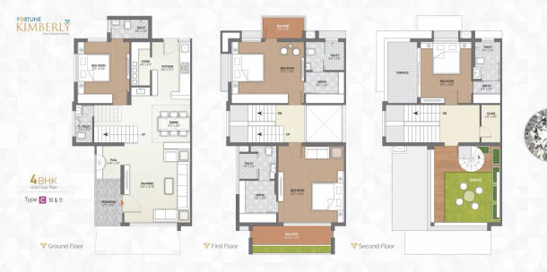 4BHK TYPE C 10 TO 11