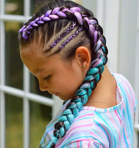 Colorful Hair Streaks