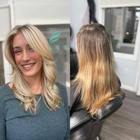 Face Framing Highlight & Style