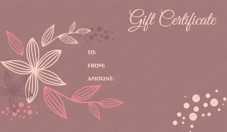 Gift Certificate