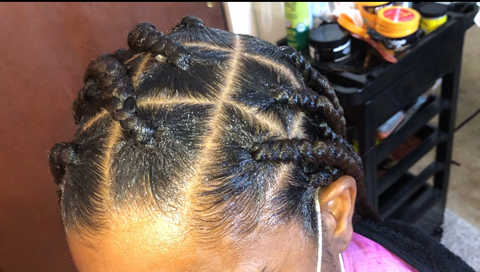 Jumbo knotless box braids waist length hair included $20 deposit