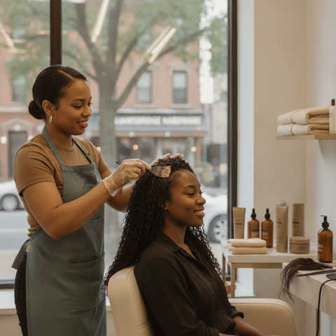 Hair treatments in Williamsbridge and Wakefield Bronx including keratin smoothing, deep conditioning, scalp care, and Olaplex repair