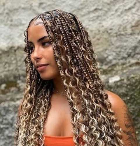 French Curls Bob braids style in Burtonsville MD at Adel braids