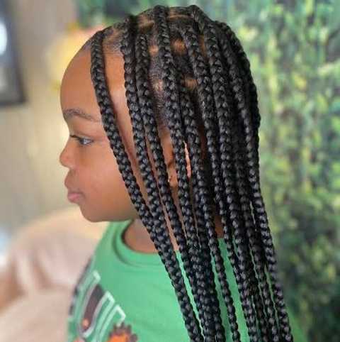 Kids Box Braids in Burtonsville MD protective low-maintenance braids and box braids for children