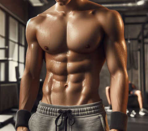Perfect Male Abs Body  1 hr