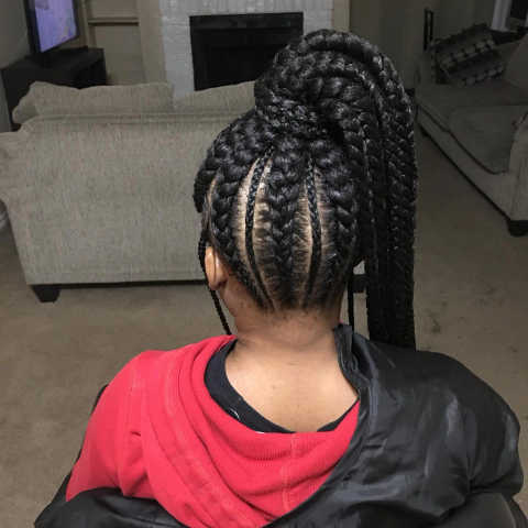 Jumbo Ponytail Feed-Ins