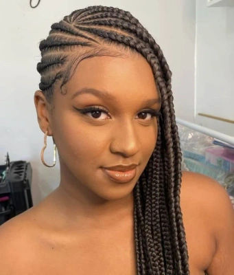 braids,portrait,beauty,smile,earrings