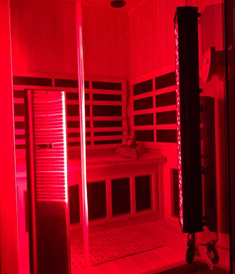 Infrared Sauna + Red Light + Chromotherapy - Three 30 Minute Sessions