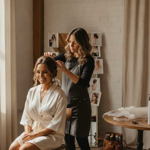 Bridal Hair Styling for First-Timers: What to Bring and Expect blog