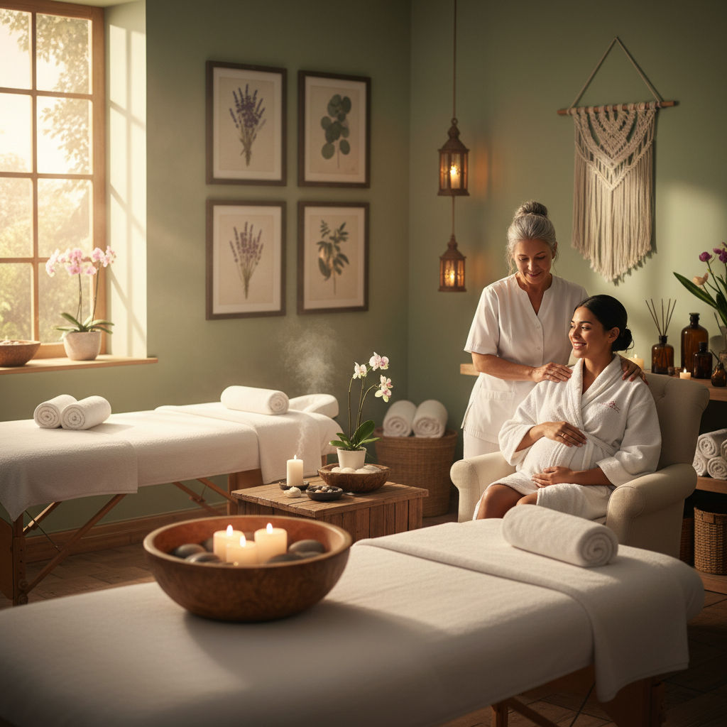 Boost Bonding and Comfort with Couples Prenatal Massage image