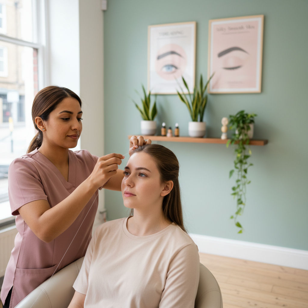 Eyebrow threading service in New York