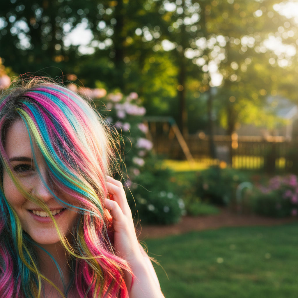 Vivid Hair Color Transformation