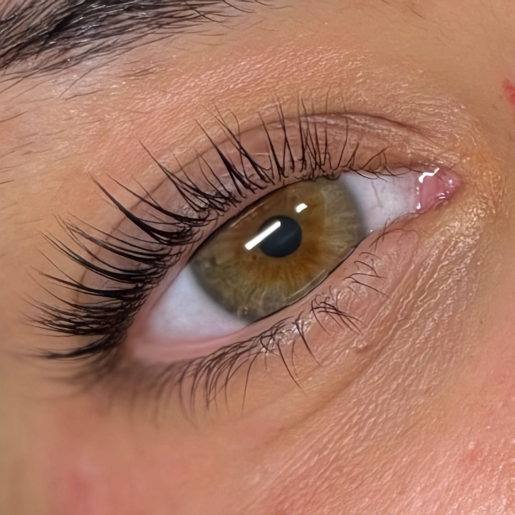 eyelash extensions,lash enhancement,eye close-up,beauty service,macro photography,finished result,cosmetic treatment