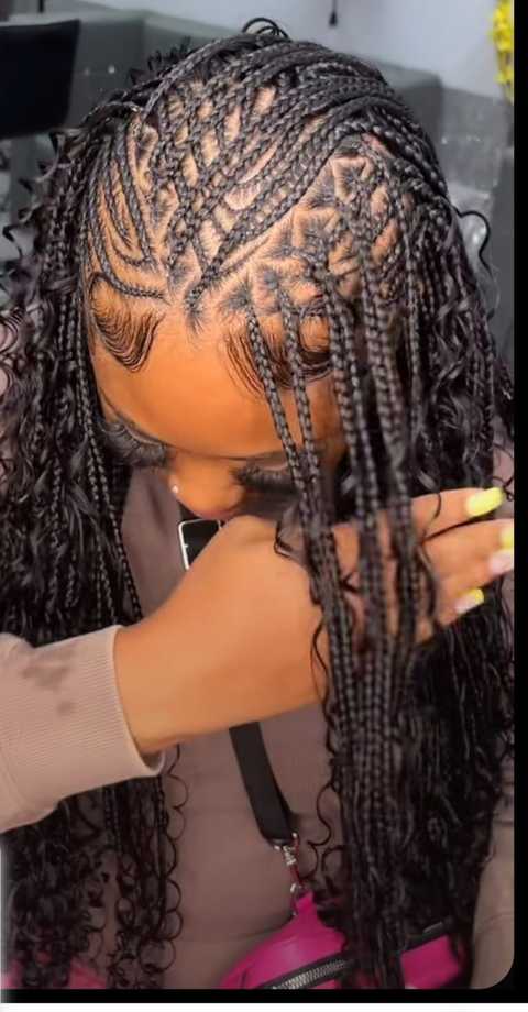 Small Fulani Braids