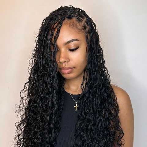 Boho Knotless Braids service