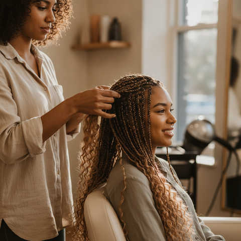 First Time Bohemian Knotless Braids? What to Expect &amp; How to Prep image