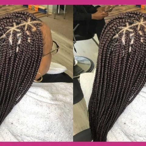 Medium box braids waist length hair included $20 deposit