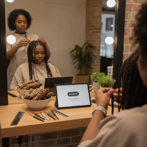 Regular crochets braids cornrows base $20 deposit