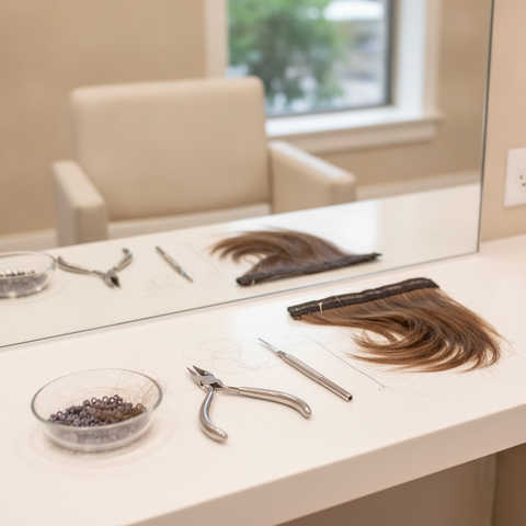 Hair Extension Weft Removal service image
