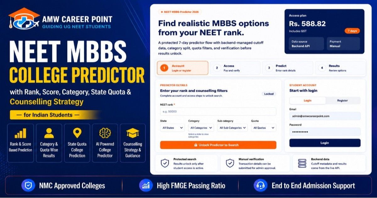 "NEET MBBS College Predictor 2026"