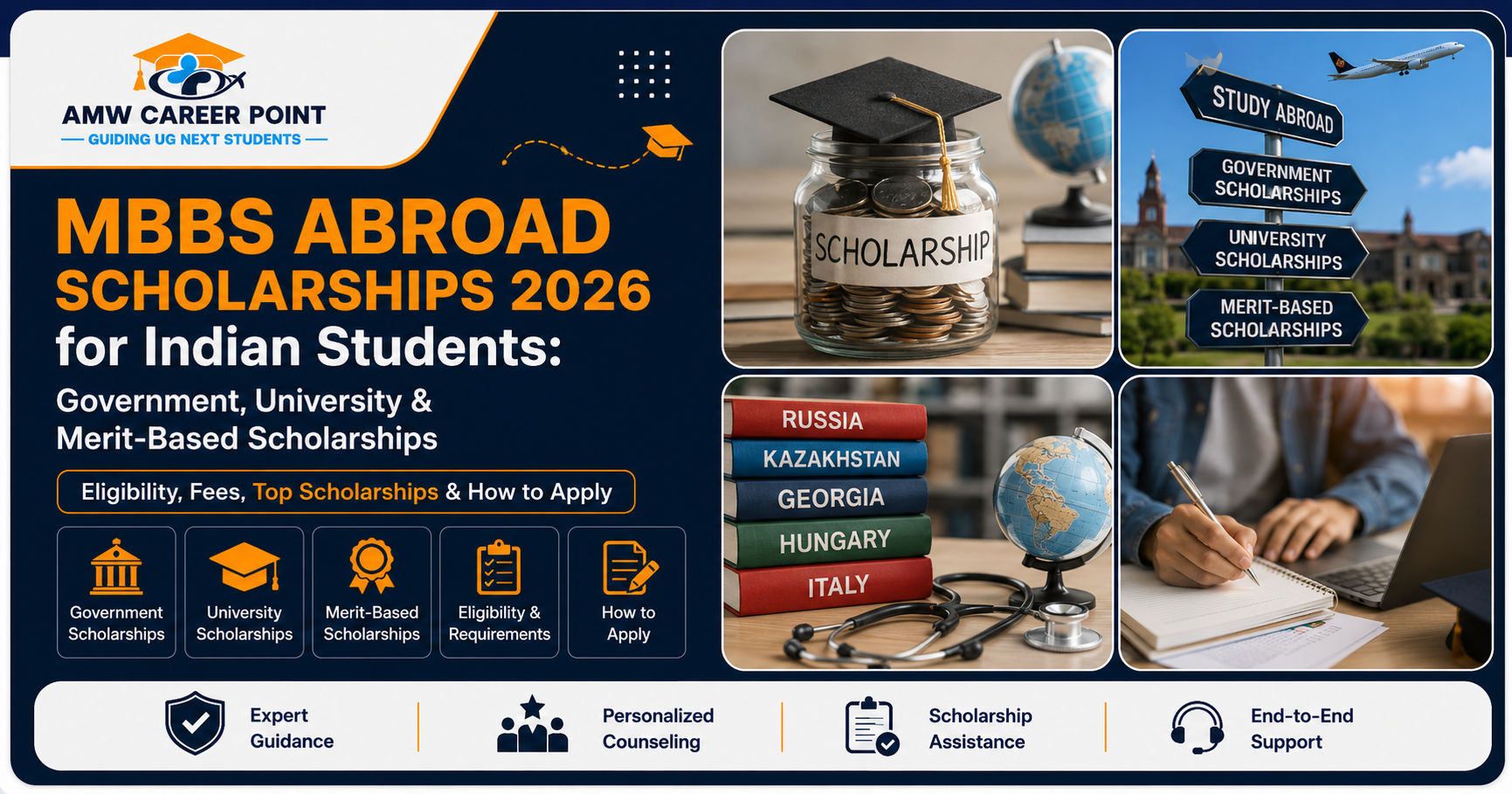 MBBS Abroad Scholarships 2026 for Indian Students: Government, University & Merit-Based Scholarships, Eligibility, Fees & How to Apply