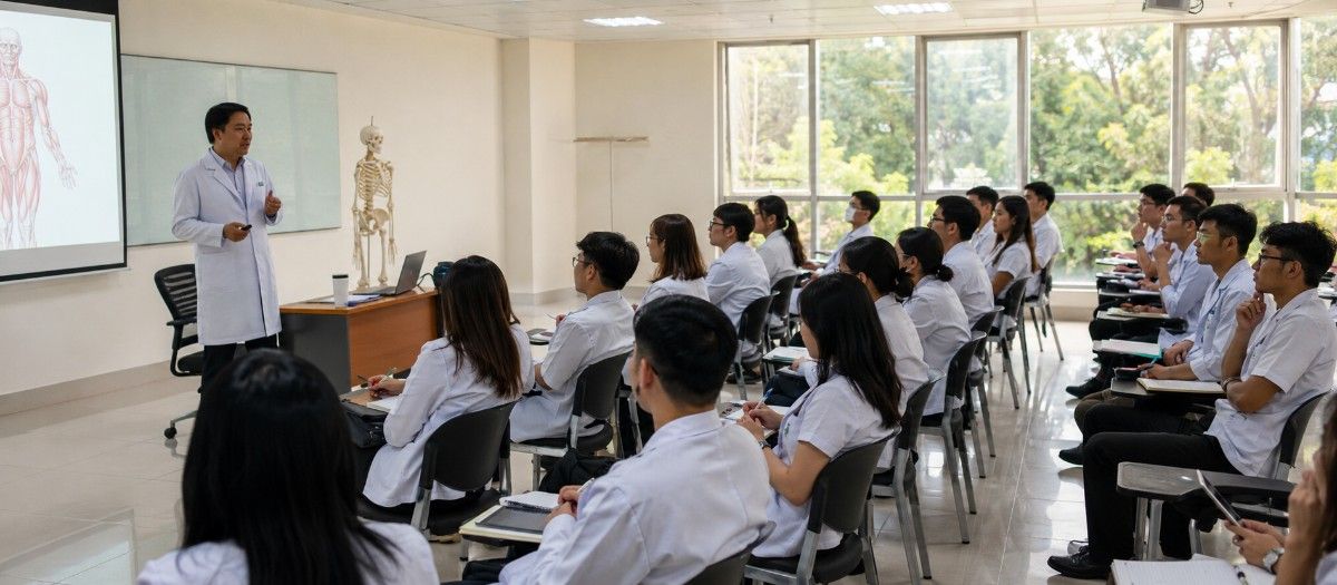 MBBS in Virgen Milagrosa University Foundation College of Medicine campus