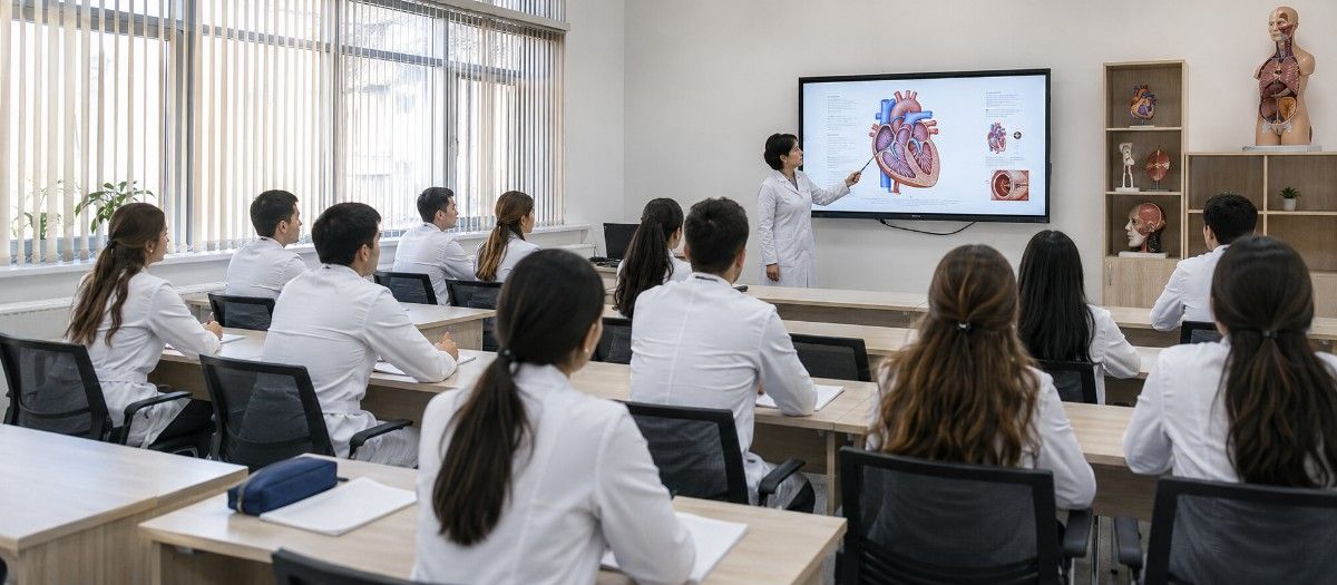 MBBS in Kazakh Medical University of Continuing Education Medical College campus