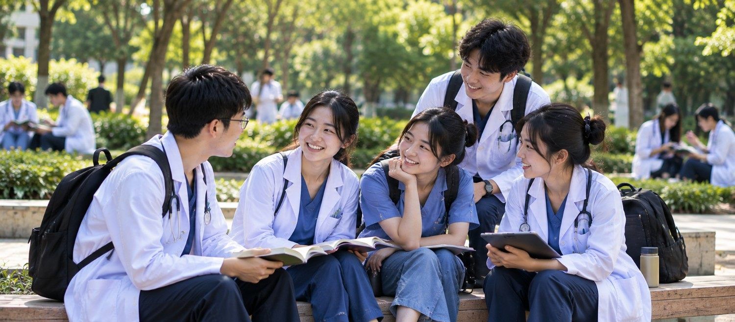 "Chengdu University School of Medicine and Nursing student life"
