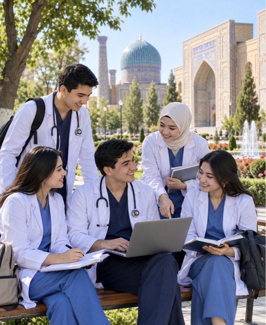 "Samarkand State Medical University student life on campus"