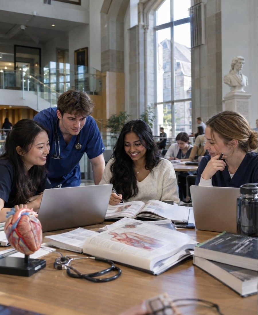 "Trinity College Dublin School of Medicine student life on campus"