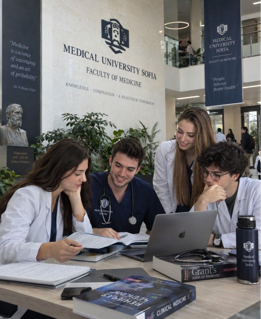 "Medical University Sofia Faculty of Medicine student life on campus"