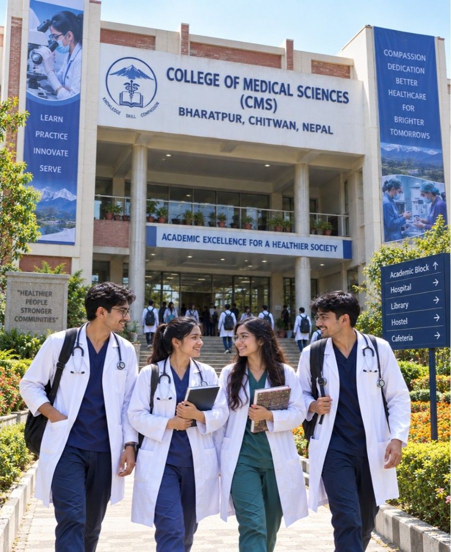 "CMS Bharatpur student life on campus"