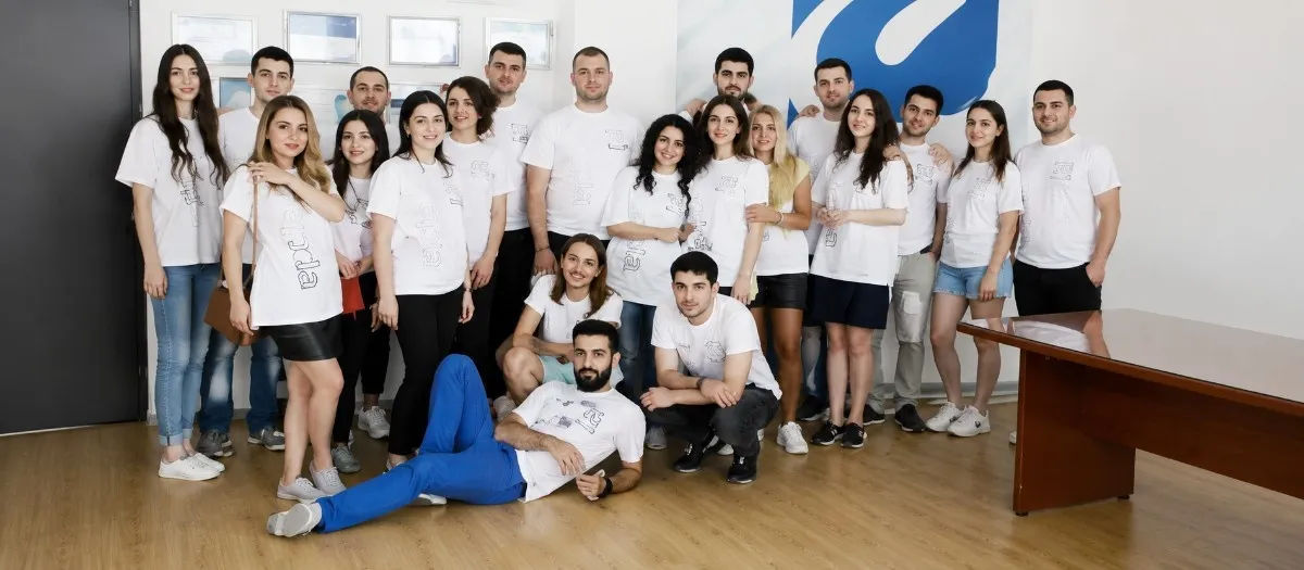 "CU youth program participant group photo in campus"