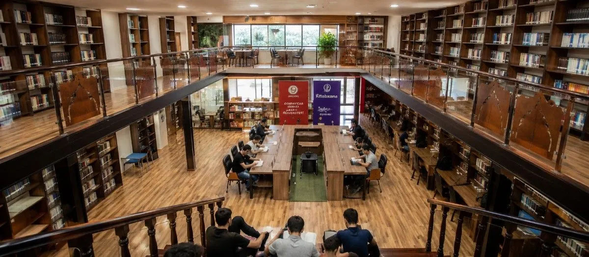 "Caucasus International University students in life campus"