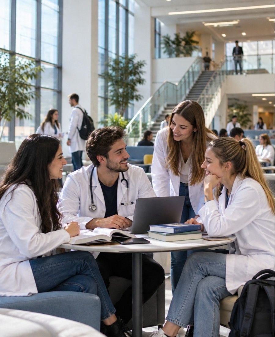"Avicenna Batumi Medical University student life in Campus"