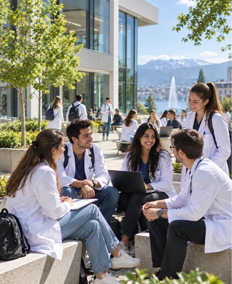 "University of Geneva Campus student's life in campus"