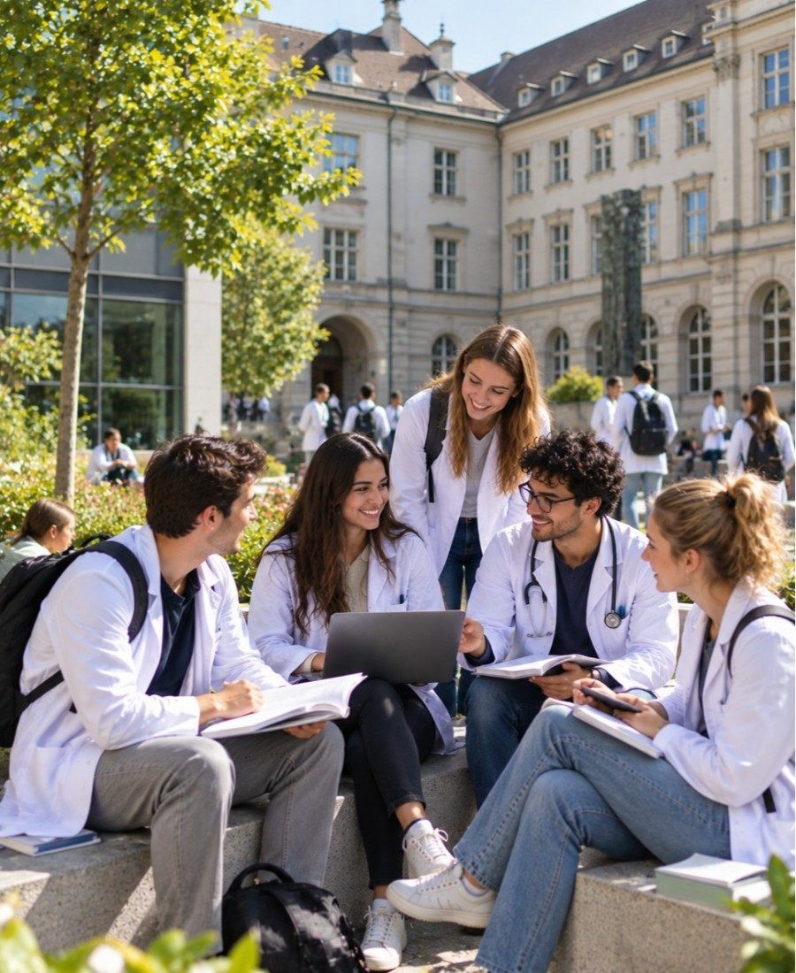 "University of Basel studnets life in Campus"