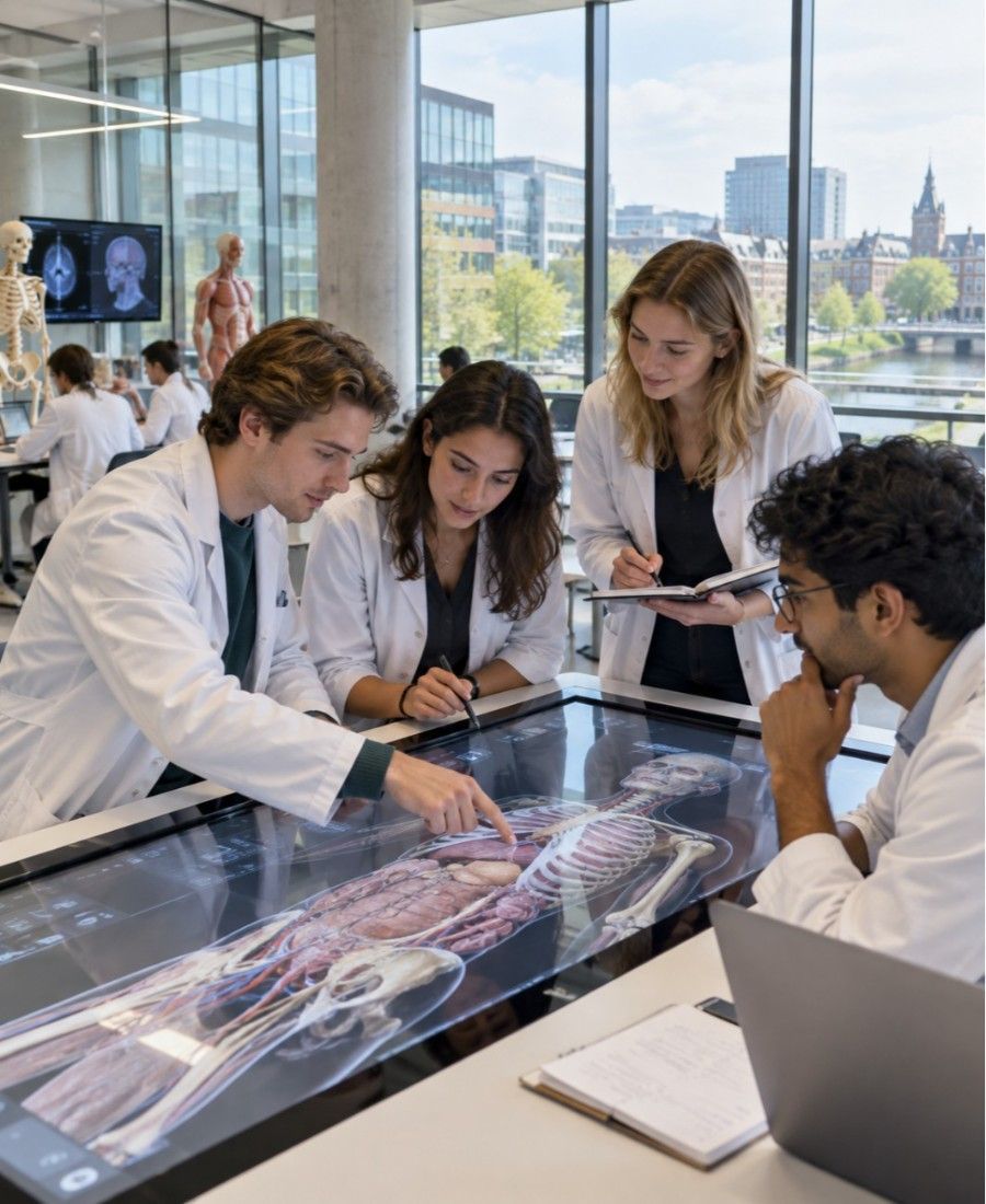 "Vrije Universiteit Amsterdam Faculty of Medicine anatomy lab collaboration"
