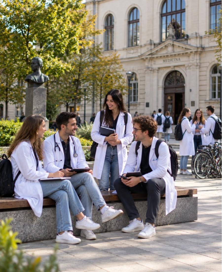 "University of Zagreb Faculty of Medicine student life on campus"