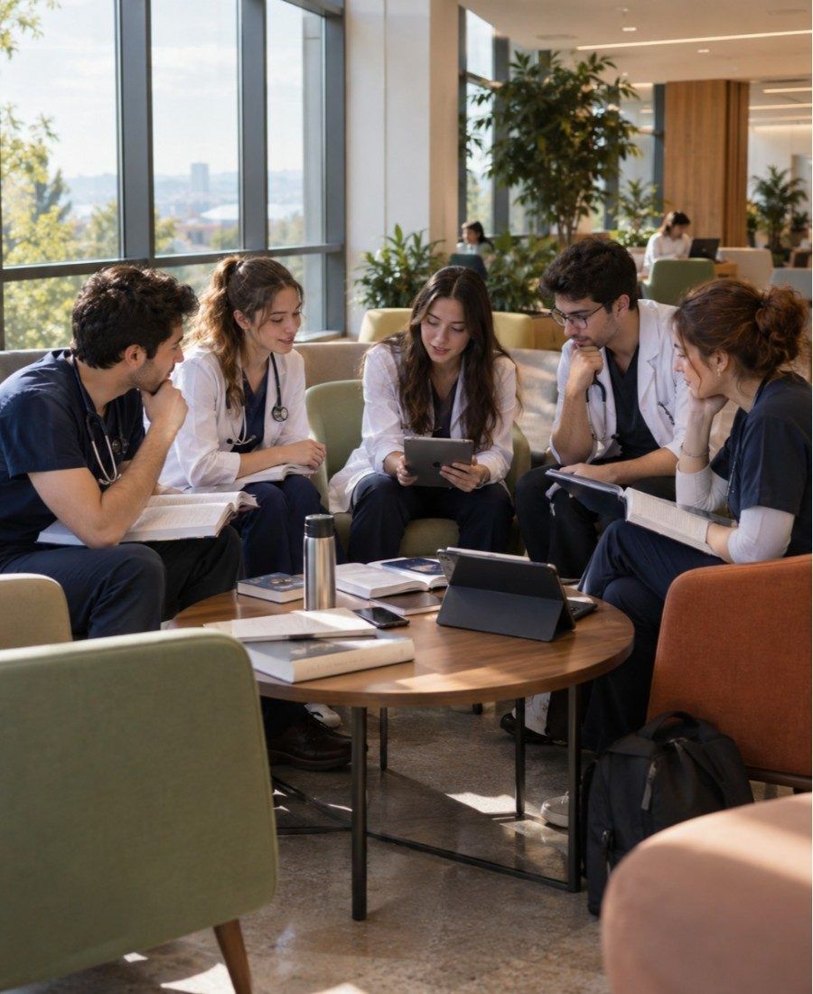 "Marmara University Faculty of Medicine students life in campus"