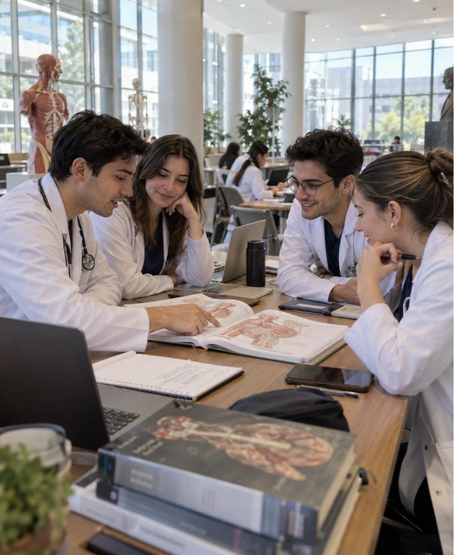 "Ataturk University Faculty of Medicine Student in campus"