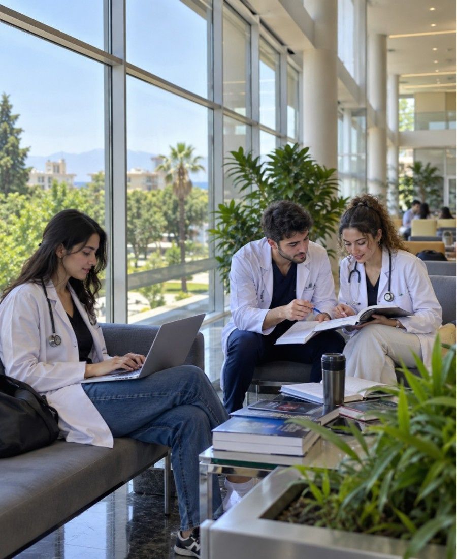 "UCL Medical School (University College London) students seating area Campus"