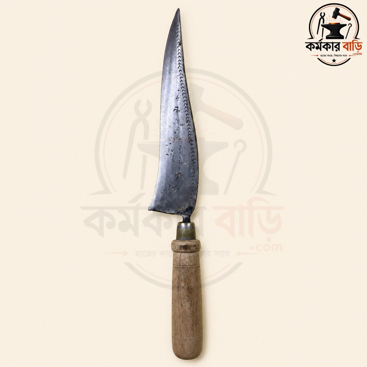 ৯ ইঞ্চি হাতে তৈরি দেশীয় লোহার মাঝারি ছুরি ছবি 2