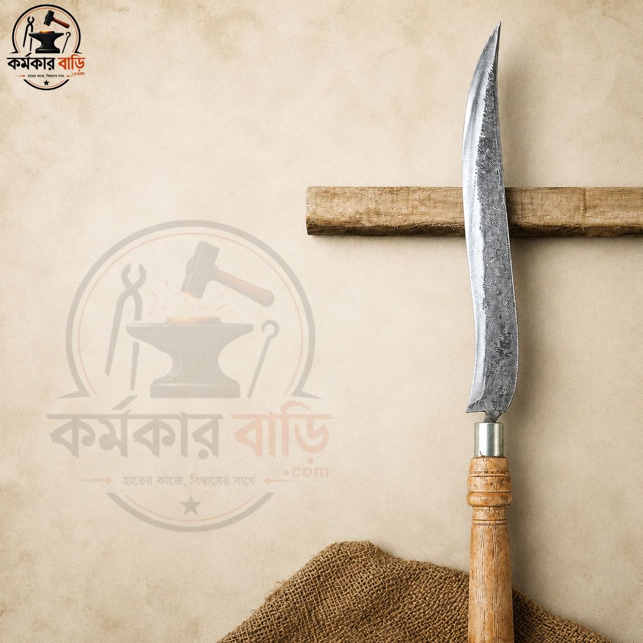 দেশীয় কুরবানির জবাই ছুরি (রেতের তৈরি) ছবি 2