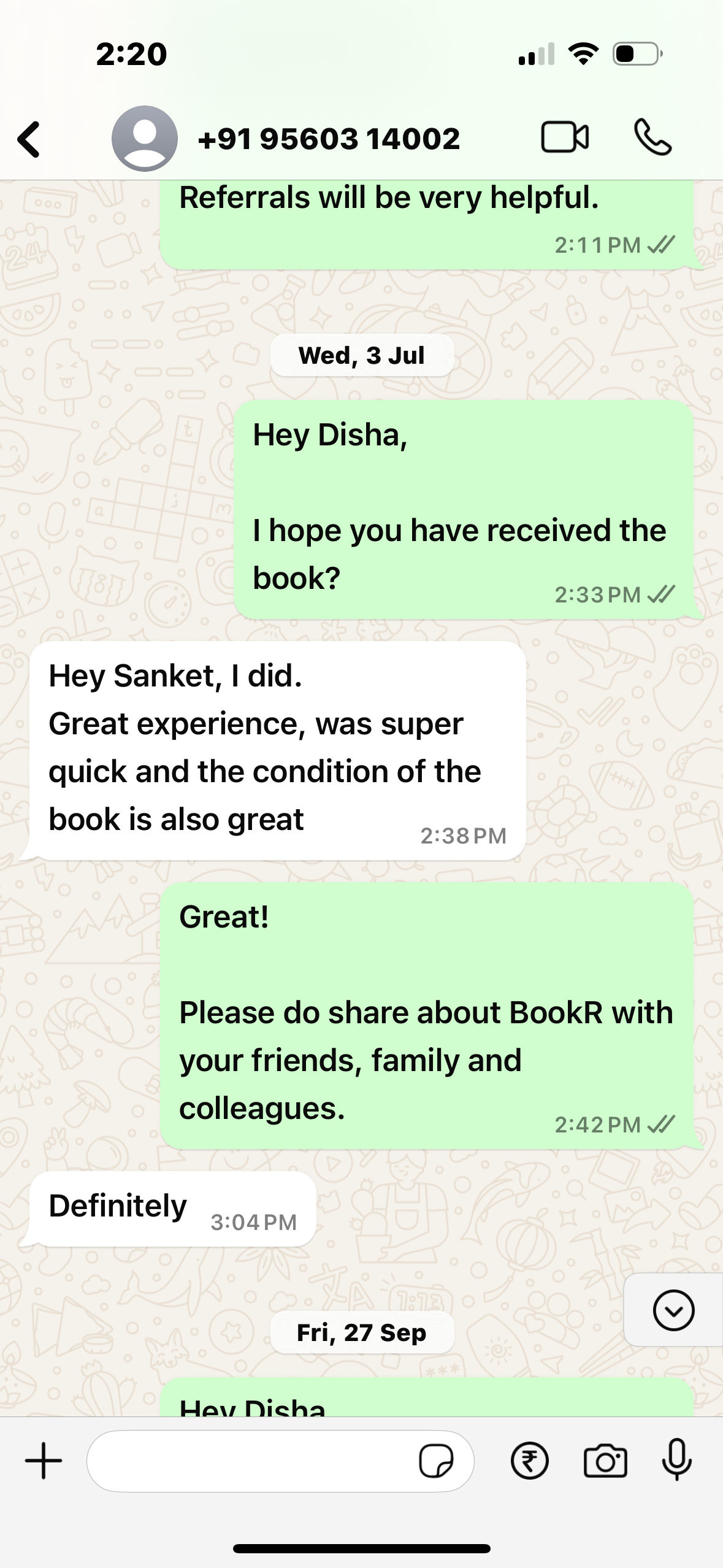 Customer testimonial 8