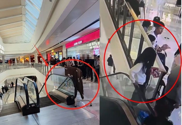 Adolescente muere al caer al vacío en un centro comercial en China.