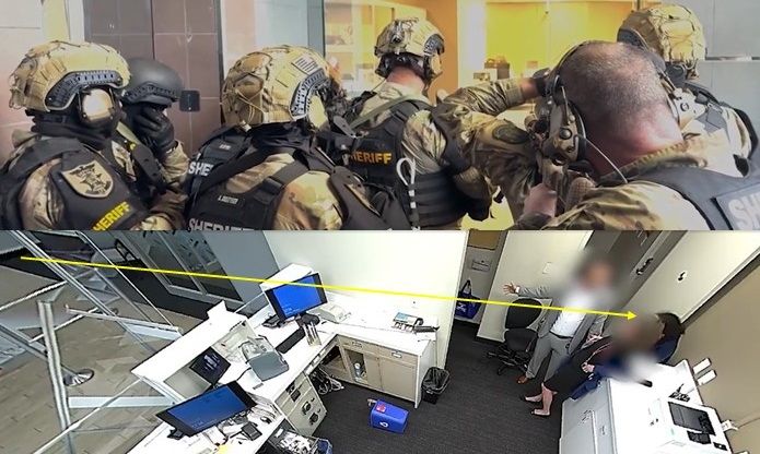 SWAT sniper shoots down bank robber amid hostage situation