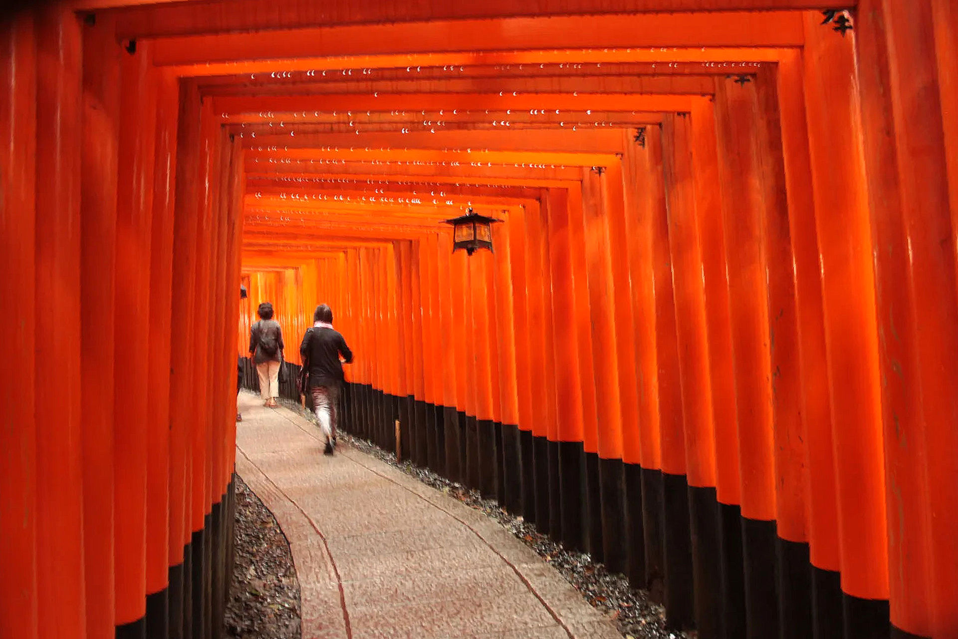 Senbon Torii, tysiąc czerwonych bram prowadzących przez Fushimi Inari Taisha