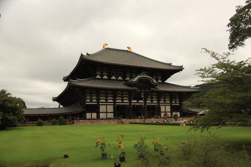 Widok na Daibutsuden – Wielką Halę Buddy w Tōdai-ji